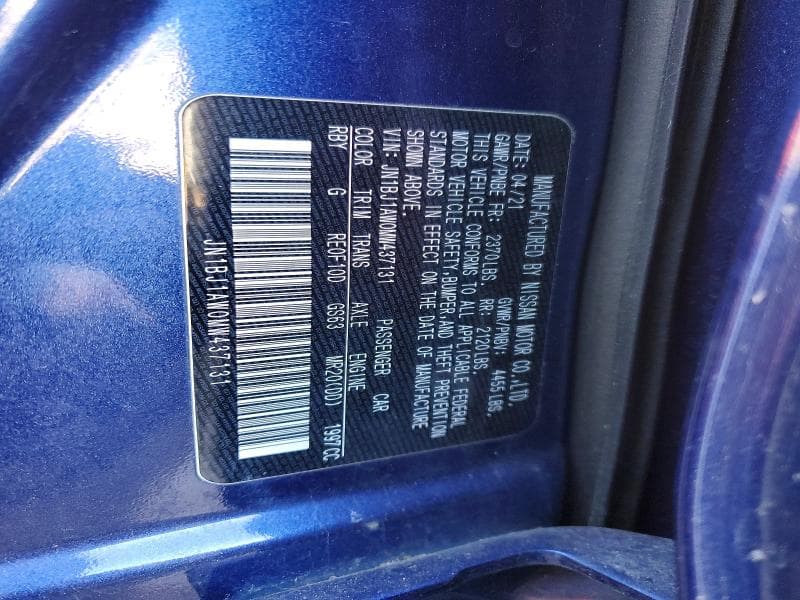 2021 NISSAN ROGUE SPORT S S 13