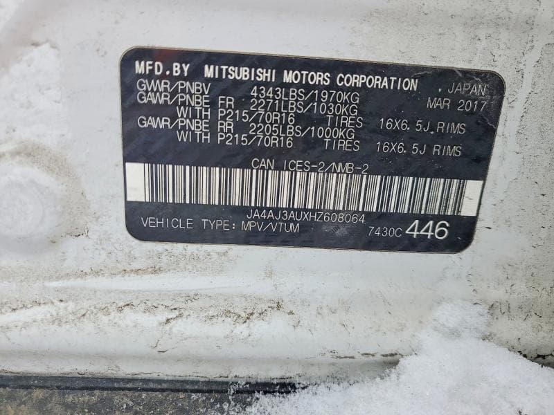 2017 MITSUBISHI RVR SE 12