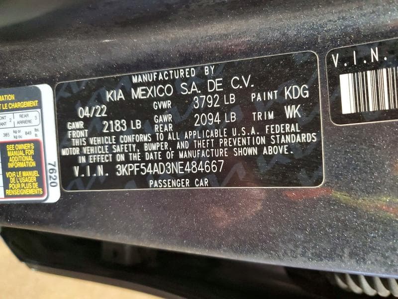 2022 KIA FORTE GT LINE 12