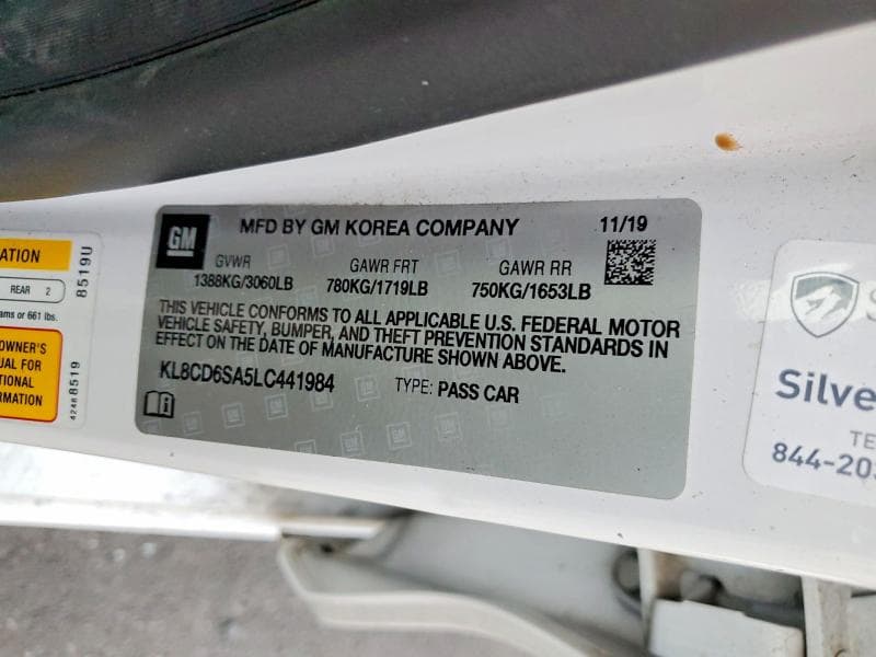 2020 CHEVROLET SPARK 1LT 1LT 13