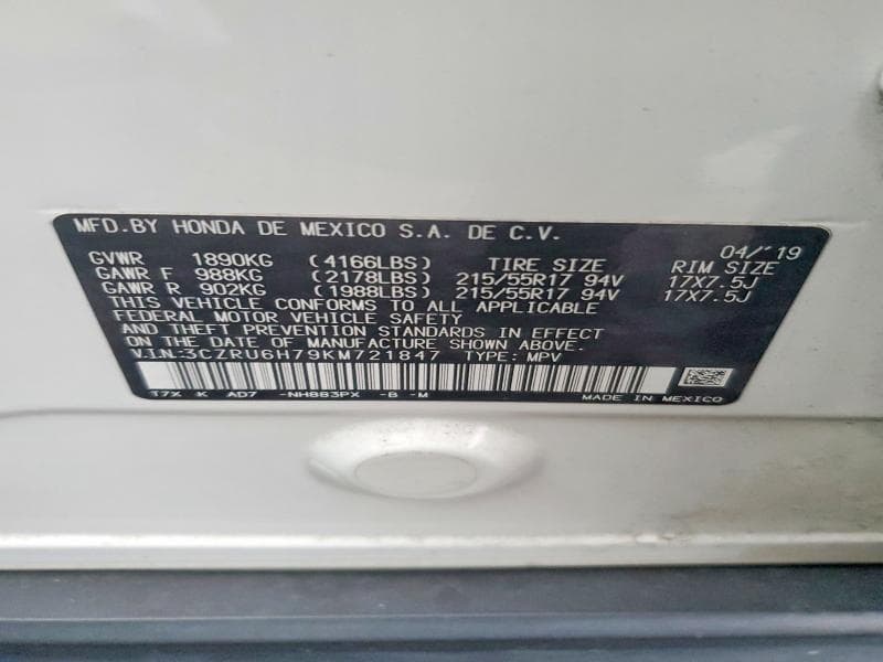 2019 HONDA HR-V EXL EXL 13