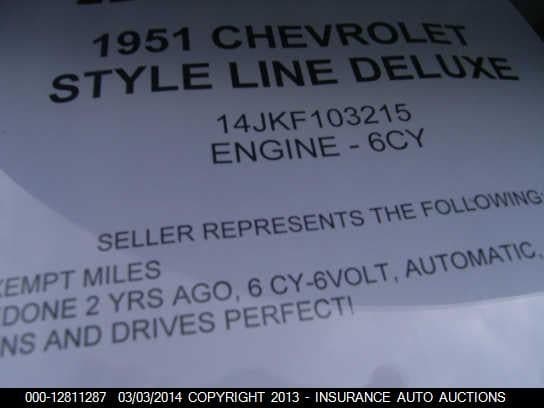 1951 CHEVROLET CLASSIC 9