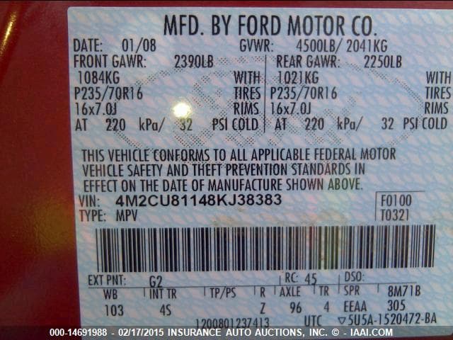 2021 FORD Escape Titanium AWD SUV 9