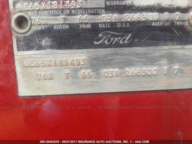 1966 FORD GALAXIE 9