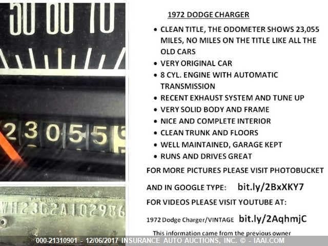 1972 DODGE CHARGER 7