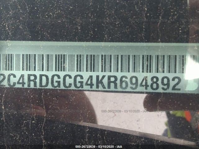 2019 DODGE GRAND CARAVAN SXT 9