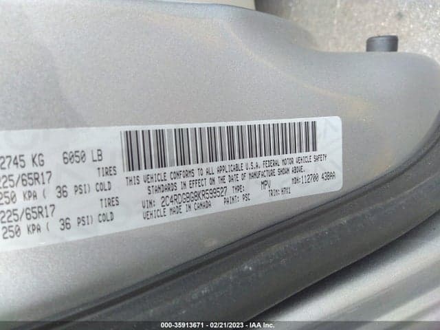 2019 DODGE GRAND CARAVAN SE 9