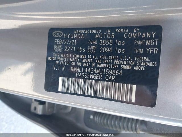 2021 HYUNDAI ELANTRA SE 9