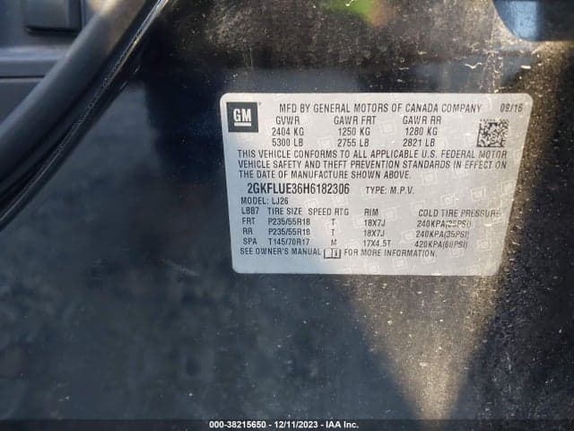 2017 GMC TERRAIN SLT 9