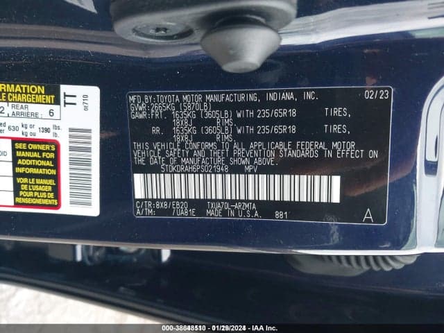 2023 TOYOTA HIGHLANDER XLE 9