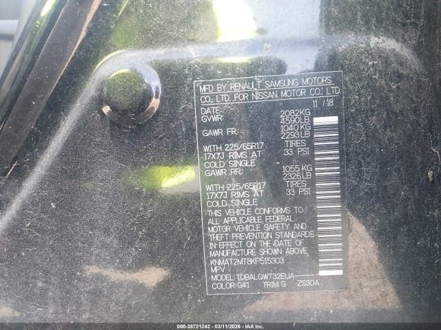 2019 NISSAN ROGUE SV 9