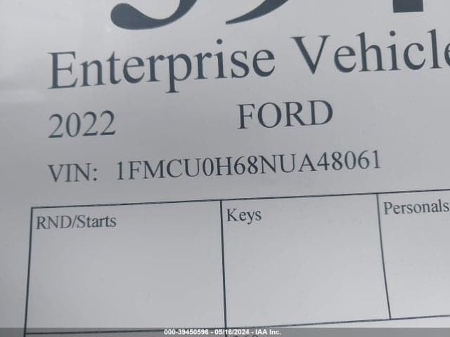 2022 FORD ESCAPE SEL 9