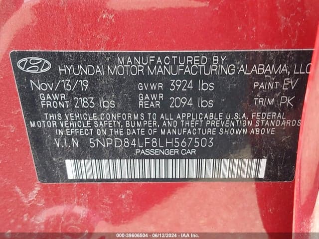 2020 HYUNDAI ELANTRA SEL 9