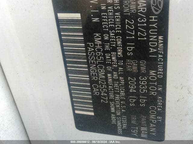 2021 HYUNDAI IONIQ HYBRID BLUE 9