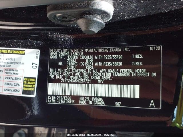 2021 LEXUS RX 350 F SPORT HANDLING 9
