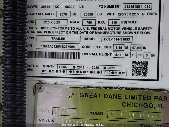 2021 GREAT DANE TRAILERS GREAT DANE TRAILERS 9