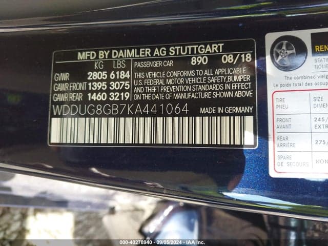 2019 MERCEDES-BENZ S 560 4MATIC 9