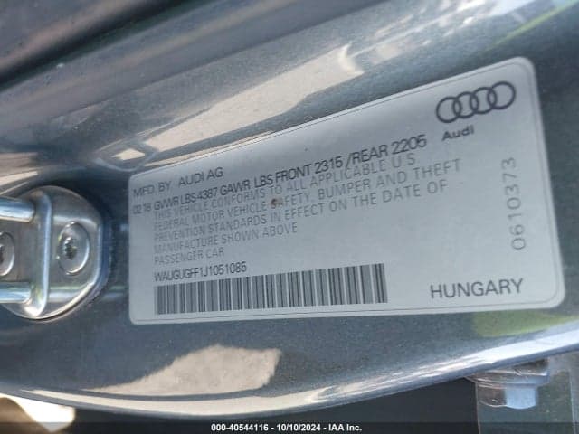 2018 AUDI A3 2.0T PREMIUM/2.0T TECH PREMIUM 9