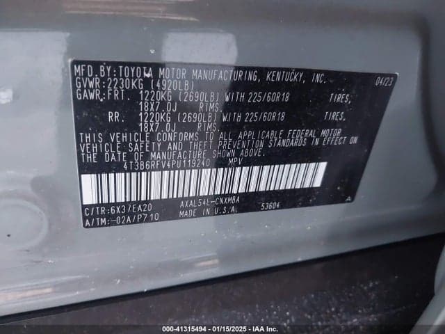 2023 TOYOTA RAV4 HYBRID XLE PREMIUM 9