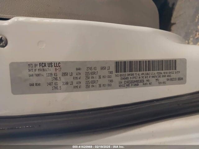2017 DODGE GRAND CARAVAN SE 9