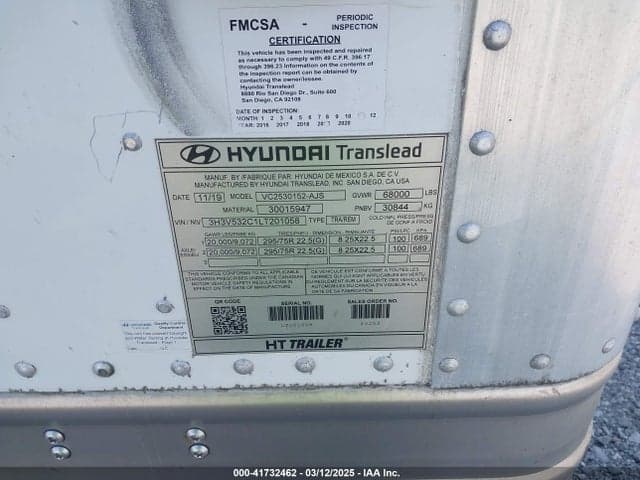 2020 HYUNDAI TRANSLEAD INC UNKNOWN 9