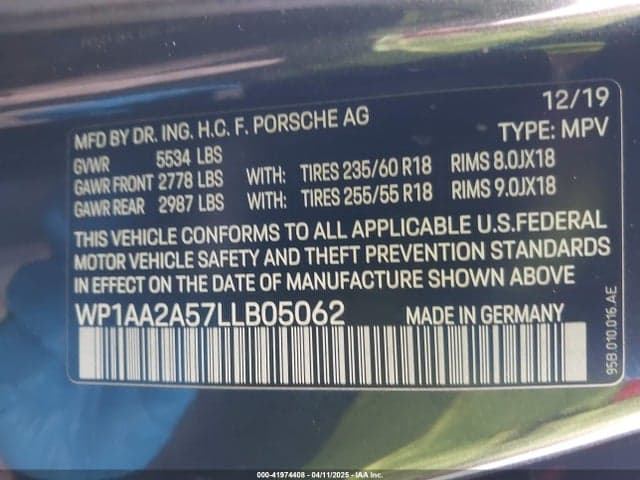 2020 PORSCHE MACAN 9