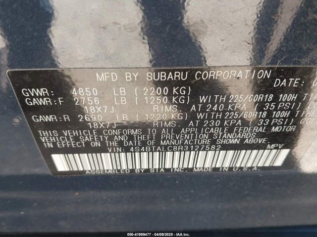 2024 SUBARU OUTBACK ONYX EDITION 9