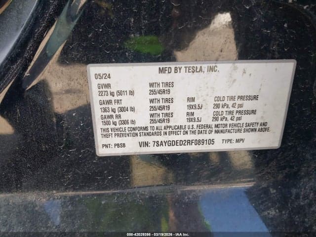 2024 TESLA MODEL Y RWD 9