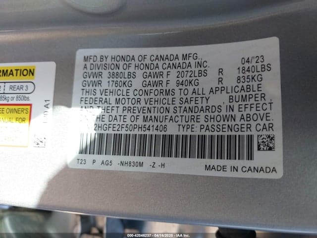 2023 HONDA CIVIC SPORT 9