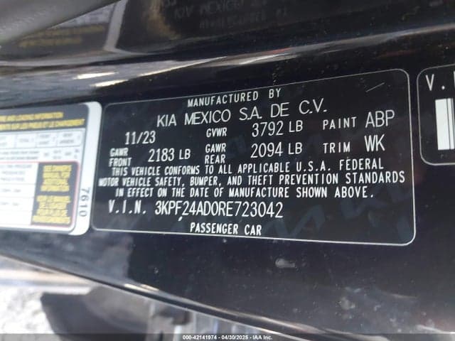 2024 KIA FORTE LXS 9