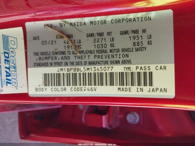 2021 MAZDA MAZDA3 SELECT 9