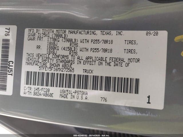 2021 TOYOTA TUNDRA SR5 9
