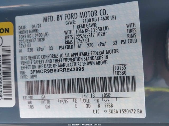 2024 FORD BRONCO SPORT BIG BEND 9