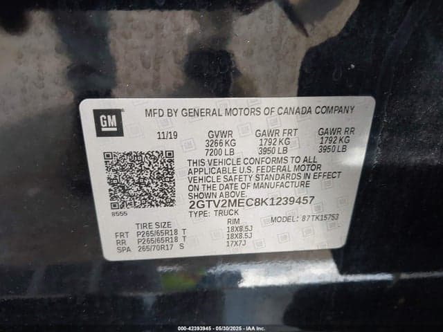 2019 GMC SIERRA 1500 LIMITED SLE 9
