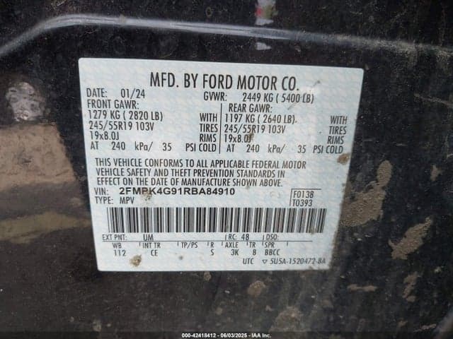 2024 FORD EDGE SE 9