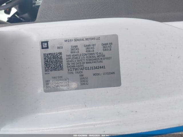 2018 GMC SAVANA 2500 WORK VAN 9