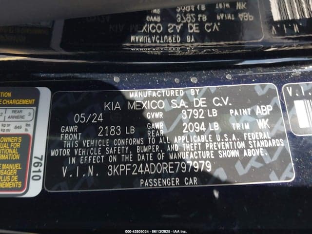 2024 KIA FORTE LXS 9