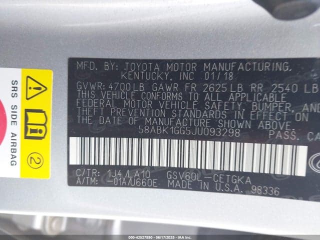 2018 LEXUS ES 350 9