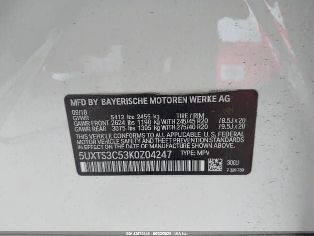 2019 BMW X3 M40I 9