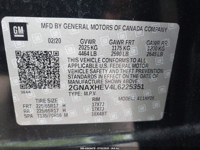 2020 CHEVROLET EQUINOX FWD LS 9