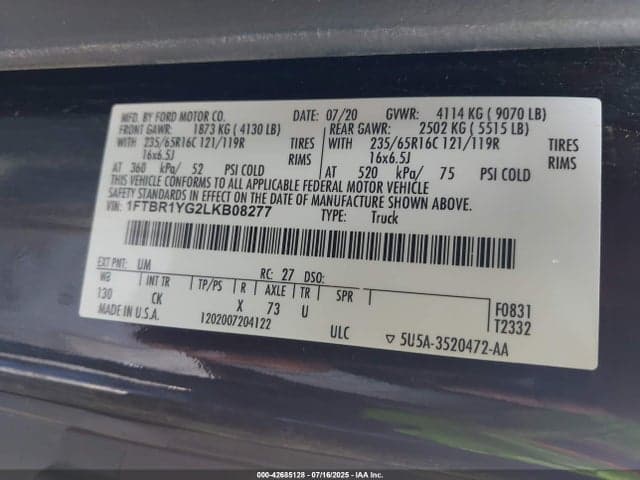 2020 FORD TRANSIT-250 9