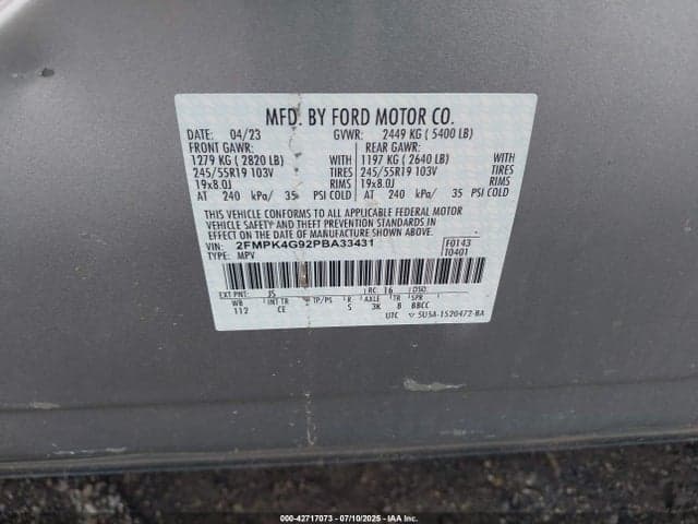 2023 FORD EDGE SE 9