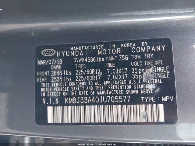 2018 HYUNDAI TUCSON SEL PLUS 9