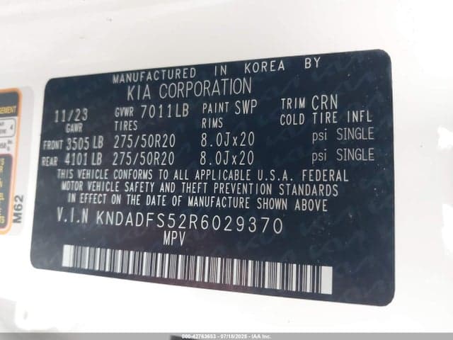 2024 KIA EV9 LAND 12