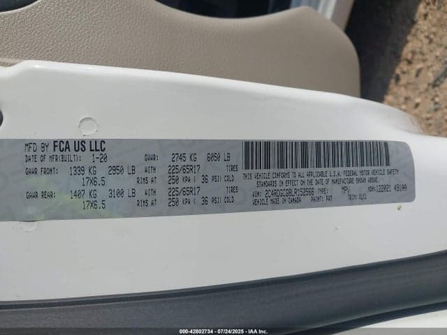 2020 DODGE GRAND CARAVAN SXT 9