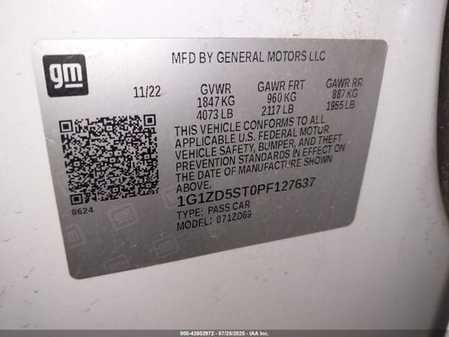 2023 CHEVROLET MALIBU FWD 1LT 9