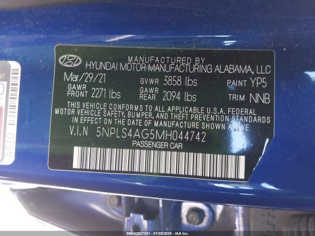 2021 HYUNDAI ELANTRA SEL 9