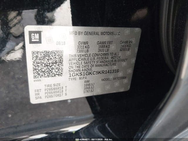 2019 GMC YUKON XL SLT 9