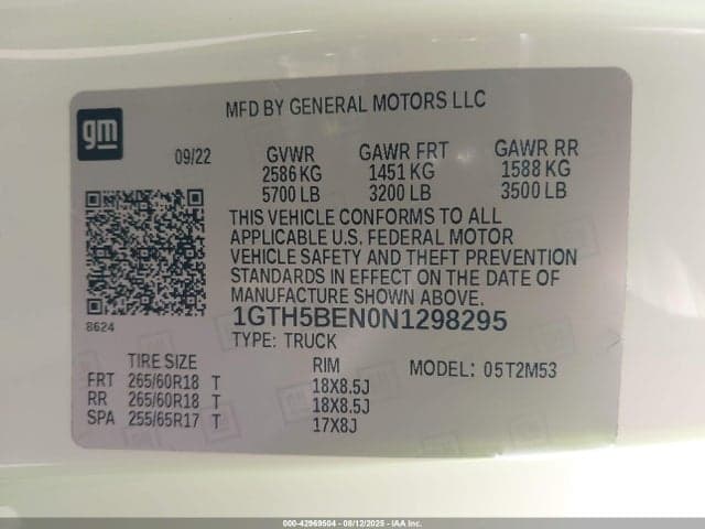 2022 GMC CANYON 2WD ELEVATION STANDARD 9