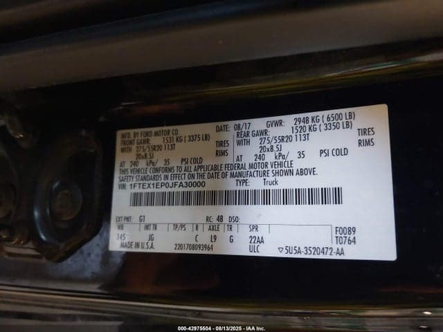 2018 FORD F-150 XL 9
